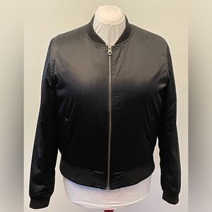 American Eagle Outfitters Black Bomber Jacket